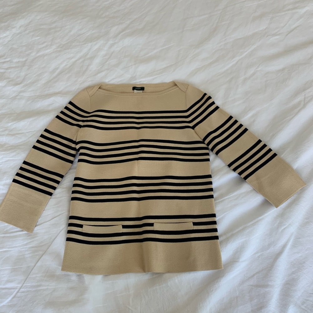 Preowned Jcrew Striped Sweater Top XXS